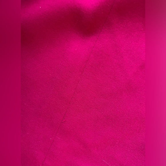 VTG Oleg Cassini Blazer Suit Wool Set Skirt Magenta Fuschia Pink Size 10 S M - Picture 11 of 14